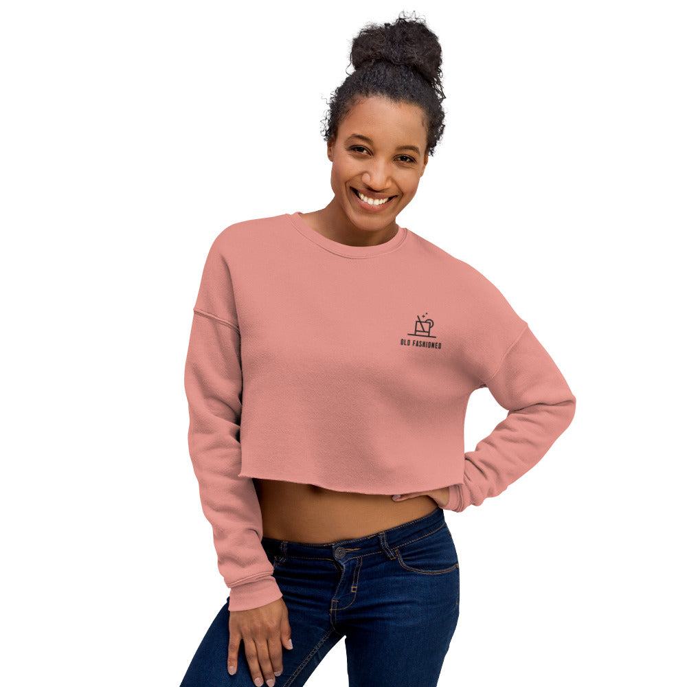 Long sleeve hot sale crop sweatshirt